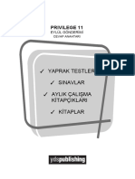 Privilege 11 Eylul Answer Key