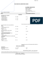 Resultados de Laboratorio Clinico Sede: Suba: Paciente: Teresita Peña Rodriguez