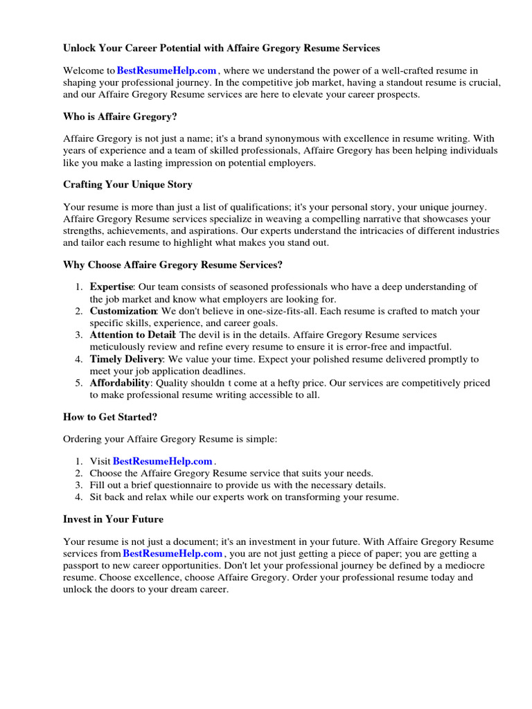 Affaire Gregory Resume Download Free Pdf Http Cookie Expert