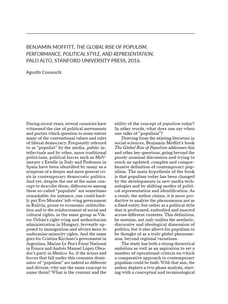 Understanding Contemporary Populism | PDF | Populism | Political Science