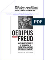 Oedipus Against Freud Myth and The Ends of Humanism in 20Th Century British Literature Full Chapter