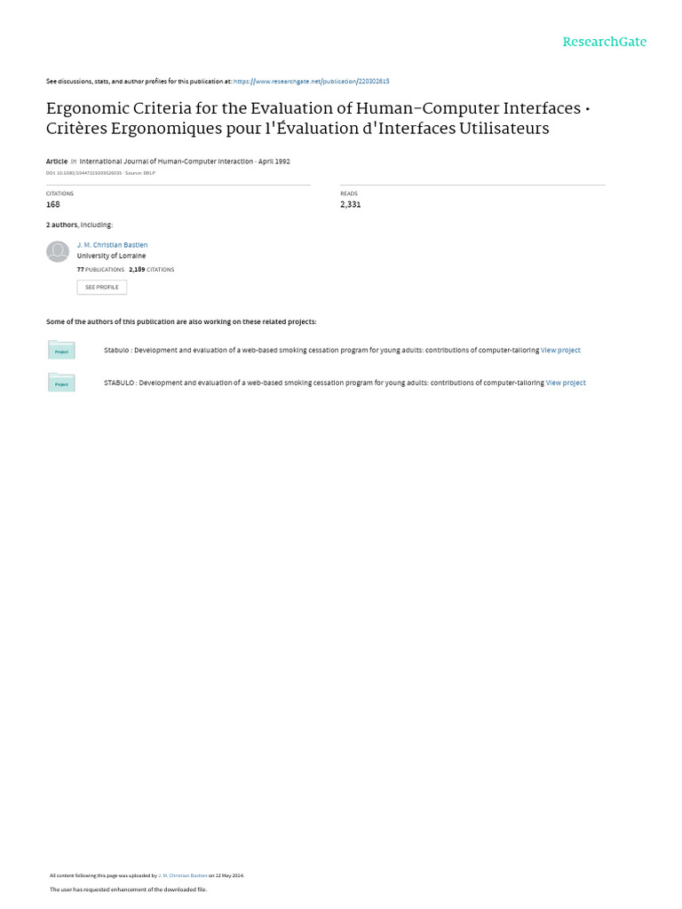 bastien-scapin-1992-003-ergonomic-criteria-for-the