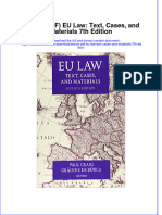 Eu Law Text Cases and Materials 7Th Edition Full Chapter