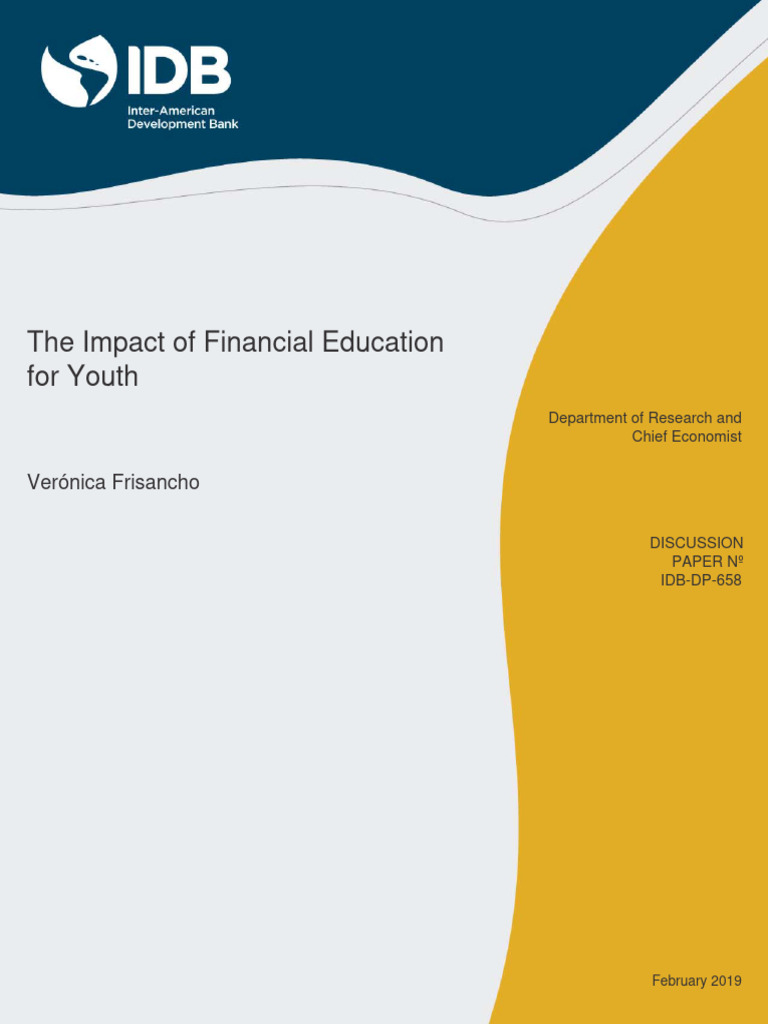The Impact of Financial Education For Yo | PDF | Effect Size | Meta ...