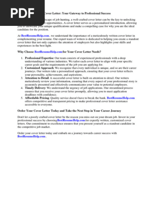 Cover Letter for Oil and Gas Company Examples