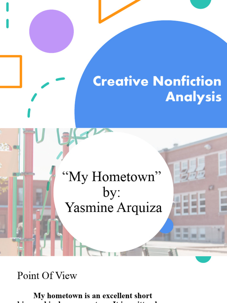 Creative Nonfiction Analysis Pdf Nostalgia Narration