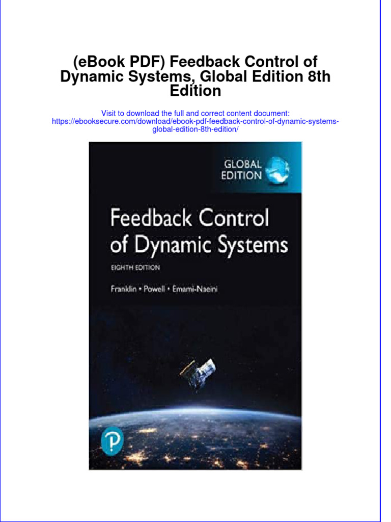 Feedback Control of Dynamic Systems Global Edition 8Th Edition Full