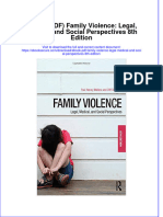 Family Violence Legal Medical and Social Perspectives 8Th Edition Full Chapter