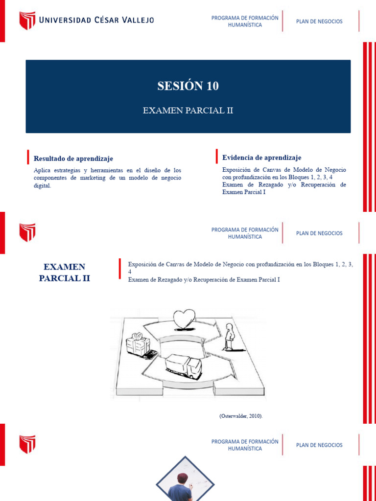 Examen Parcial II: Modelo de Negocio Canvas | PDF | Informática
