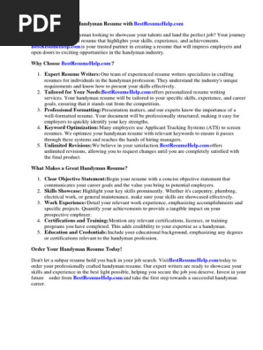 Handyman Resume