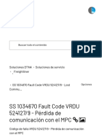 SS 1034670 Fault Code VRDU 524127 - 9 - Lost Commu... - DTNA Solutions