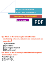 Mcqs Environment, Ecology and Biodiversity by Reva Mam 1