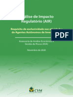 Estudo ASA CVM Requisito de Exclusividade Nas Atividades de Agentes Autonomos de Investimento