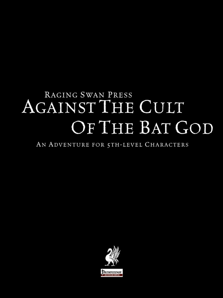 Against The Cult of The Bat God | PDF | D20 System | Role Playing Games