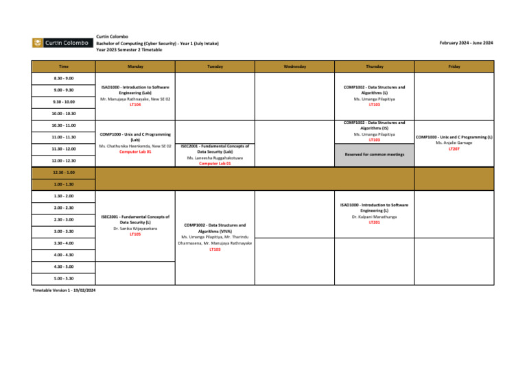 Cyber Timetable (Dragged) 2 | PDF | Computer Engineering | Software