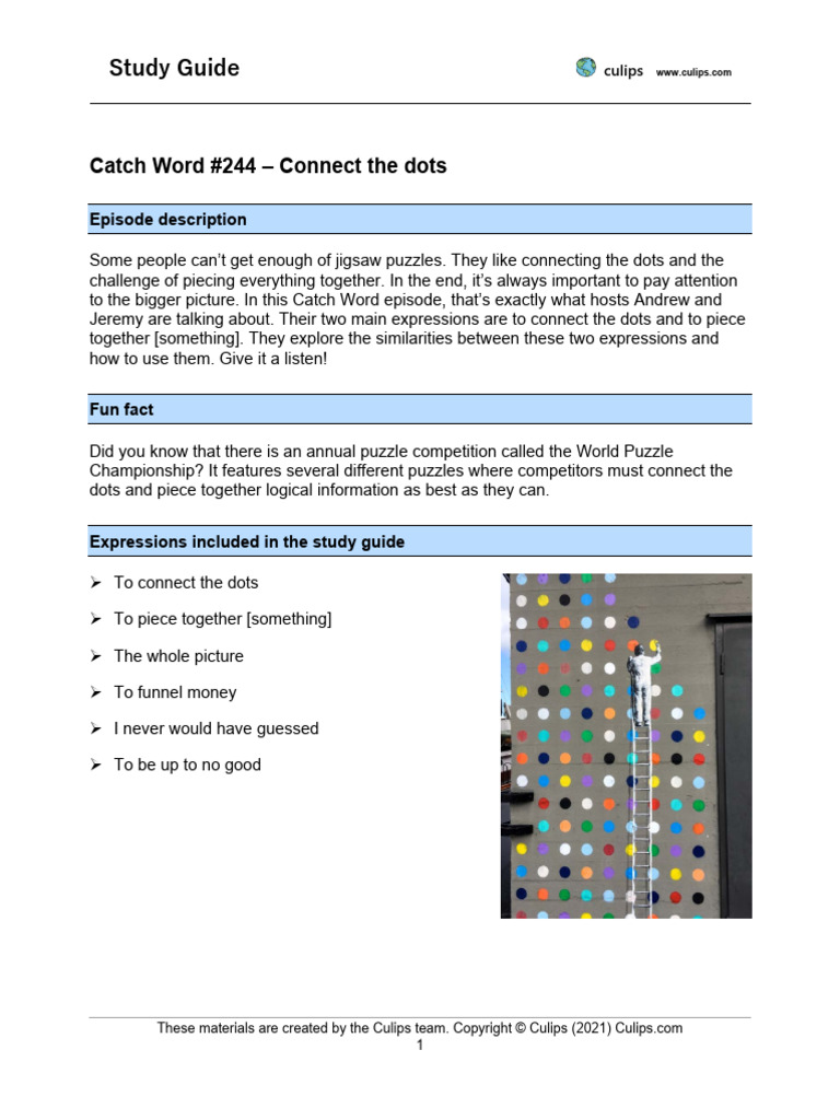 CW244_Connect_the_dots PDF Idiom Information