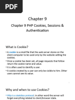 Chapter 9 PHP Cookies & Sessions