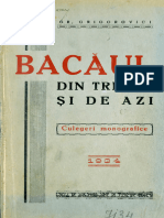 Bacăul Din Trecut Şi de Azi, 1933