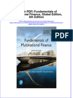 Fundamentals of Multinational Finance Global Edition 6Th Edition Full Chapter