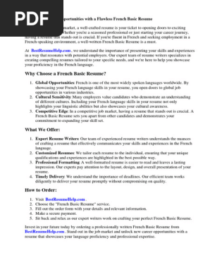 Resume French Basic