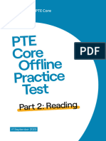 PTE Core Offline Practice Test - Reading