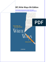 Write Ways 5Th Edition Full Chapter