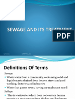 Sewage and Its Treatment 1