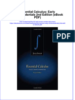Essential Calculus Early Transcendentals 2Nd Edition PDF Full Chapter