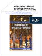 Empowerment Series Generalist Practice With Organizations and Communities 7Th Edition PDF Full Chapter