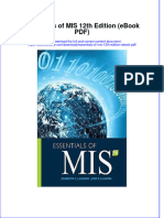 Essentials of Mis 12Th Edition PDF Full Chapter