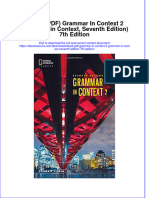 Grammar in Context 2 Grammar in Context Seventh Edition 7Th Edition Full Chapter