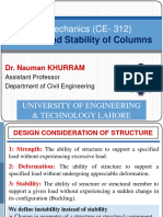 Buckling and Stability of Columns