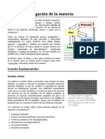 Estado de Agregación de La Materia