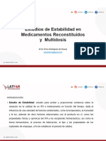 Estudios de Estabilidad en Medicamentos Reconstituidos y Multifuentes