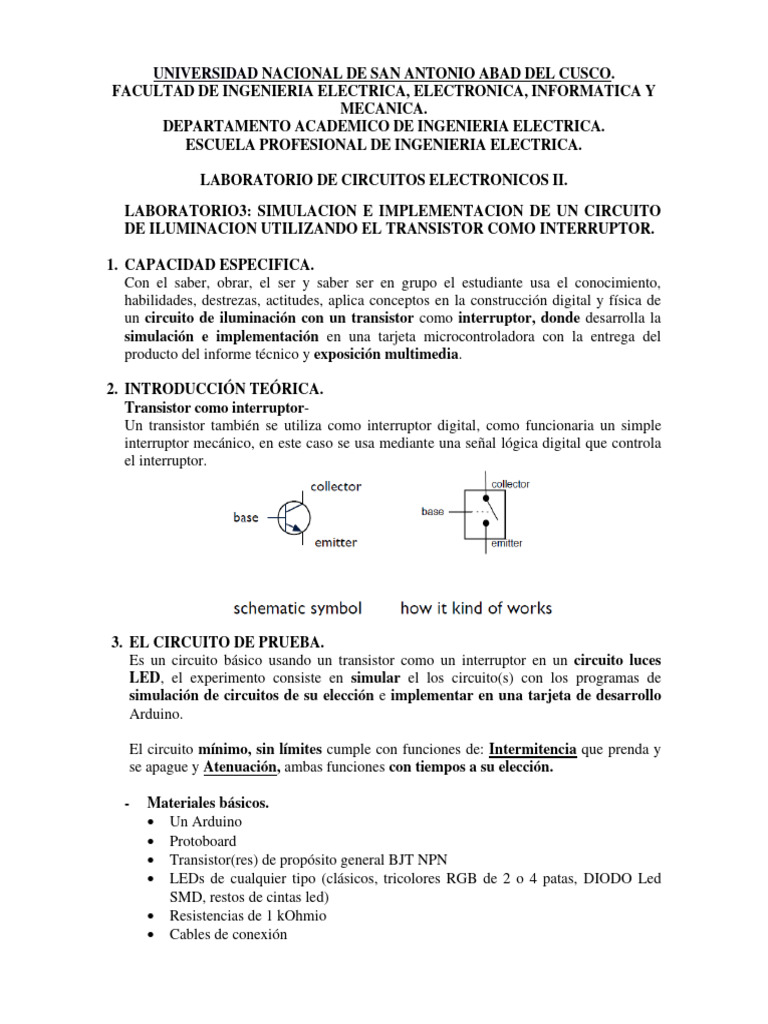 Universidad | PDF | Diodo emisor de luz | Electrónica