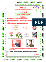 Ficha # 4 - Lenguaje - Singular y Plural - Hermann G.2024