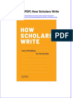 How Scholars Write Full Chapter