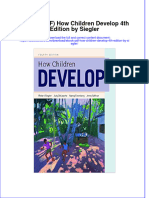 How Children Develop 4Th Edition by Siegler Full Chapter