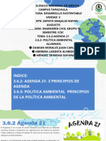 Presentación Sostenibilidad Ambiental Ilustrado Azul y Verde