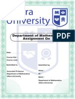 Uttara University Assignment Cover Page (Associate Professor)