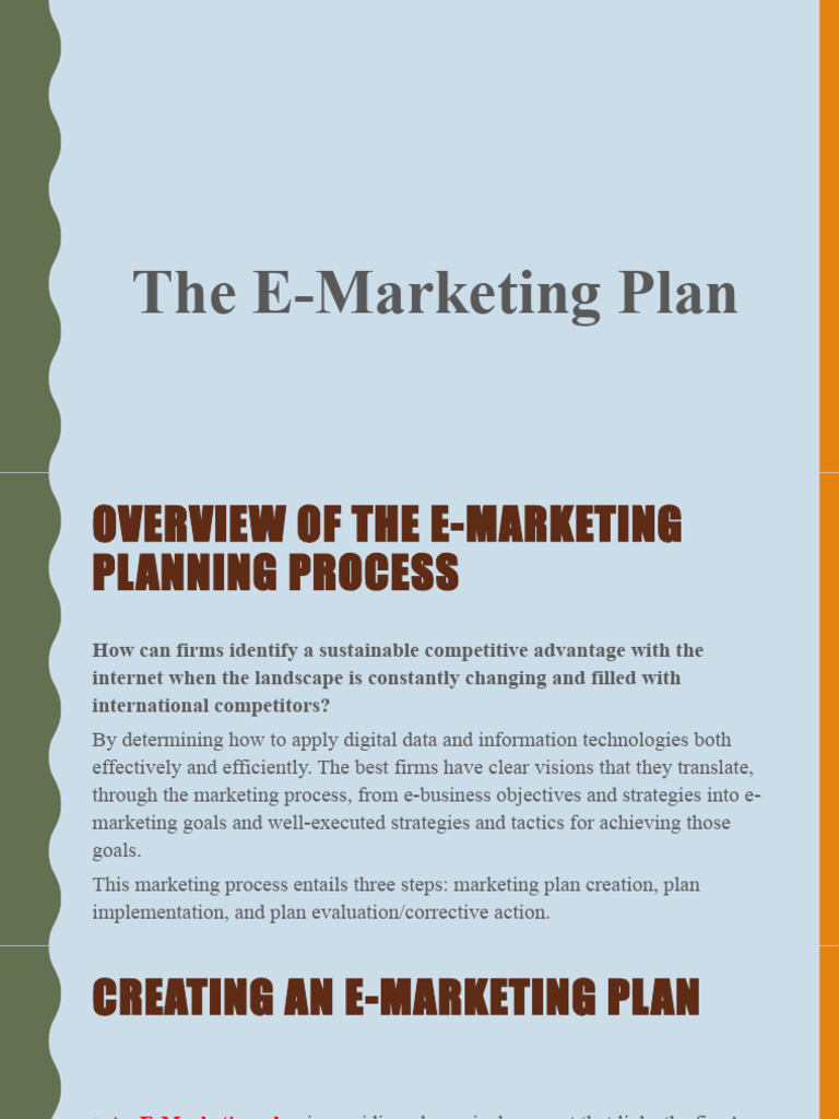 E-Marketing-Chapter 4 | PDF | Digital Marketing | Strategic Management