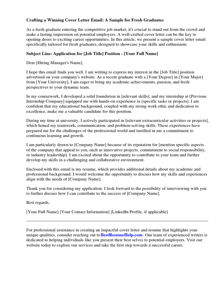 Fresh Grad Cover Letter Guide | PDF | Résumé | Recruitment