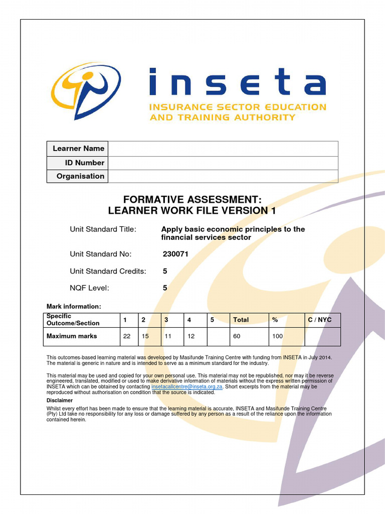 Learner Work File 230071 V1 | PDF | Inflation | Fiscal Policy