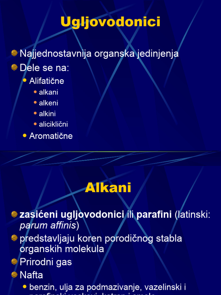 3 Ugljovodonici Alkani | PDF