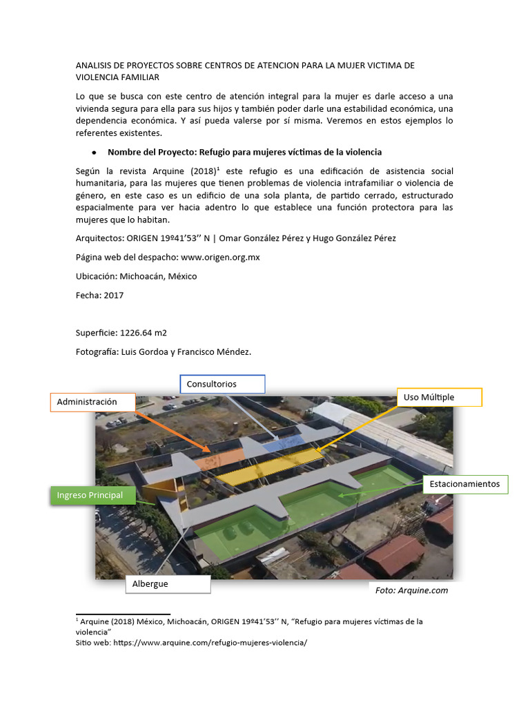 Refugio para Mujeres Víctimas de Violencia | PDF | edificio