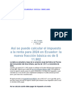 Tabla de Impuesto a la Renta 2025 Ecuador | PDF | Impuesto sobre la ...
