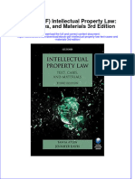 Intellectual Property Law Text Cases and Materials 3Rd Edition Full Chapter