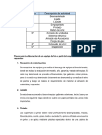 Pasos para La Elaboración de Un Equipo de Frio A Partir Del Reaprovechamiento de Repuestos