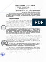 Resol 301-2024 + Reglamento de Grados y Titulos de La Unsm + Anexos