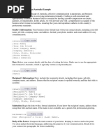 Two-Page Formal Letter Guidelines | PDF | Proofreading | Communication